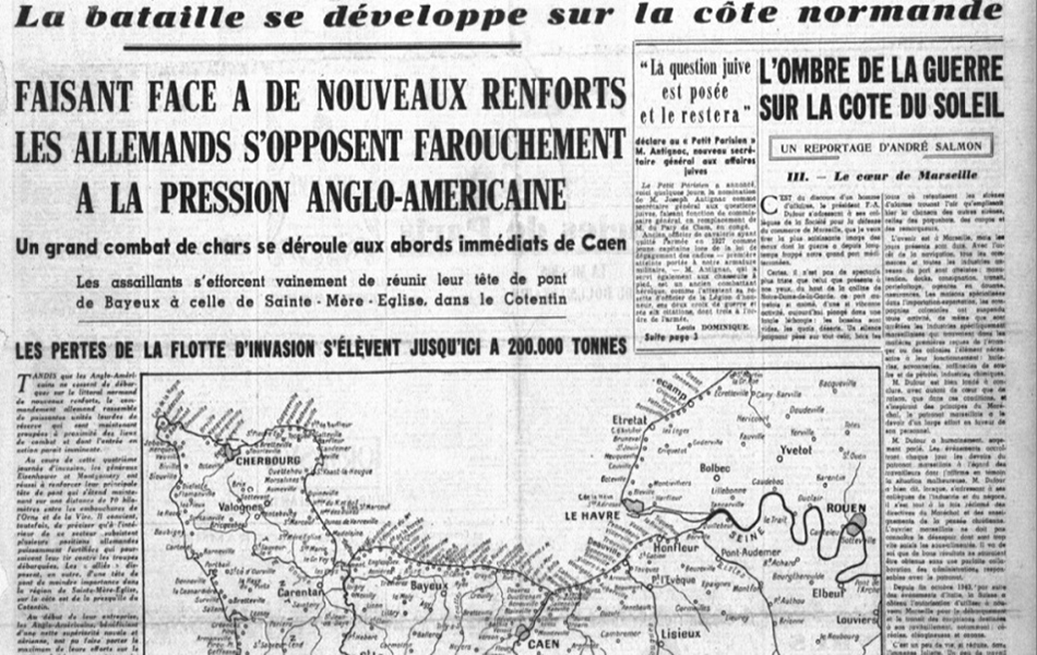 Après le Débarquement, la presse française toujours aux mains de l'Occupant